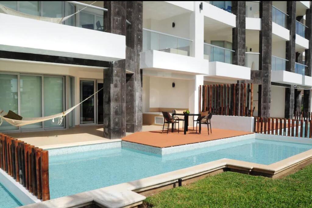 פלאייה דל כרמן Mareazul Beachfront Apartment 2Br Private Pool Casa Ancora מראה חיצוני תמונה